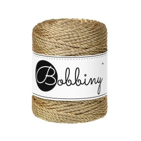 Bobbiny Satynowe Złoto 3 mm (3PLY)