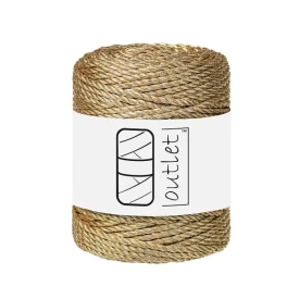Sznurki Outlet 3PLY 3mm 50m Satynowy Złoty