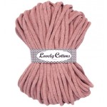 Lovely Cottons Pleciony 9mm 100m Pudrowy Różowy