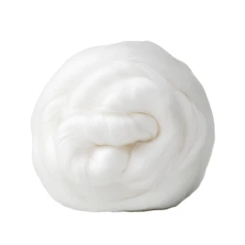 Czesanka wiskozowa 50g  Biała Śnieżna