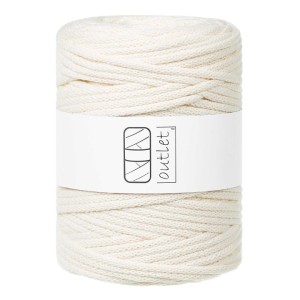 Sznurki Outlet Pleciony 5mm 100m Naturalny