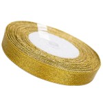 Tasiemka Brokatowa 12mm x 22m Złota