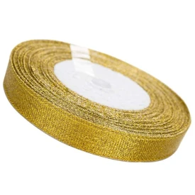 Tasiemka Brokatowa 12mm x 22m Złota