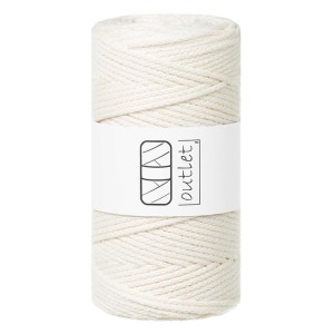 Sznurki Outlet Pleciony 3mm 100m Naturalny
