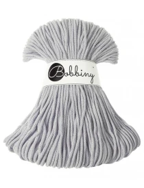 Bobbiny Jasny szary 3mm (pleciony)