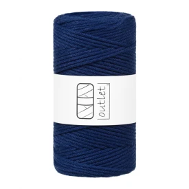 Sznurki Outlet Pleciony 3mm 100m Granatowy Atramentowy