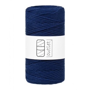 Sznurki Outlet Pleciony 3mm 100m Granatowy Atramentowy