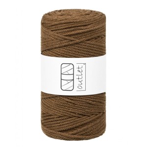 Sznurki Outlet Pleciony 3mm 100m Mleczna Czekolada / Orzechowy