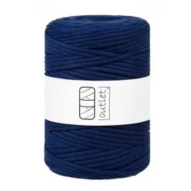 Sznurki Outlet Pleciony 5mm 100m Granatowy Atramentowy