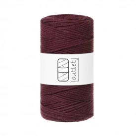 Sznurki Outlet Pleciony 3mm 100m Burgundowy