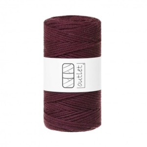 Sznurki Outlet Pleciony 3mm 100m Burgundowy