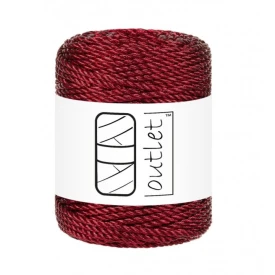 Sznurki Outlet 3PLY 3mm 50m Opalizujący Czerwony