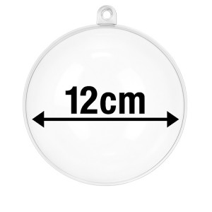 Bombka akrylowa kula rozkładana 12cm OUTLET