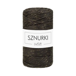 Sznurki Outlet Espresso z nitką 3 mm (skręcany)