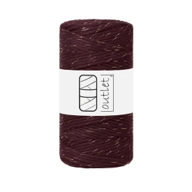 Sznurki Outlet Burgundowy z nitką 3 mm (skręcany)