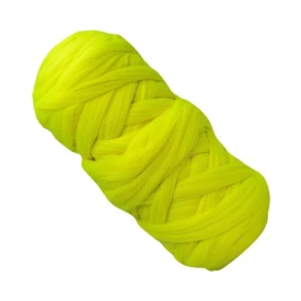 Wełna czesankowa Żółta Fluo