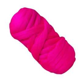 Wełna czesankowa Róż Fluo