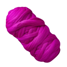 Wełna czesankowa Fiolet Fluo