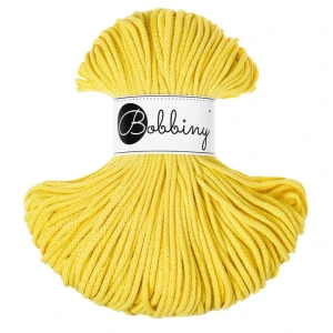 Bobbiny Canary Yellow Żółty 3mm (pleciony)