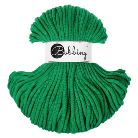 Bobbiny Jade Green Jadeitowy 5mm (pleciony)