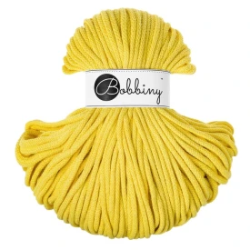 Bobbiny Canary Yellow Żółty 5mm (pleciony)