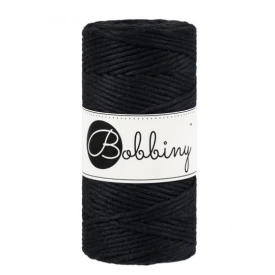 Bobbiny Czarny 3 mm (skręcany)