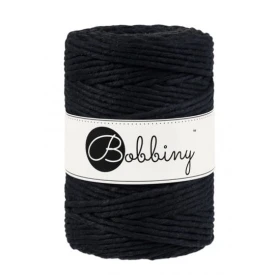 Bobbiny Czarny 5 mm (skręcany)