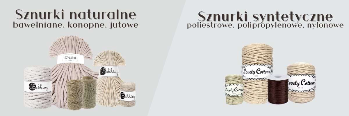 Sznurek naturalny i syntetyczny